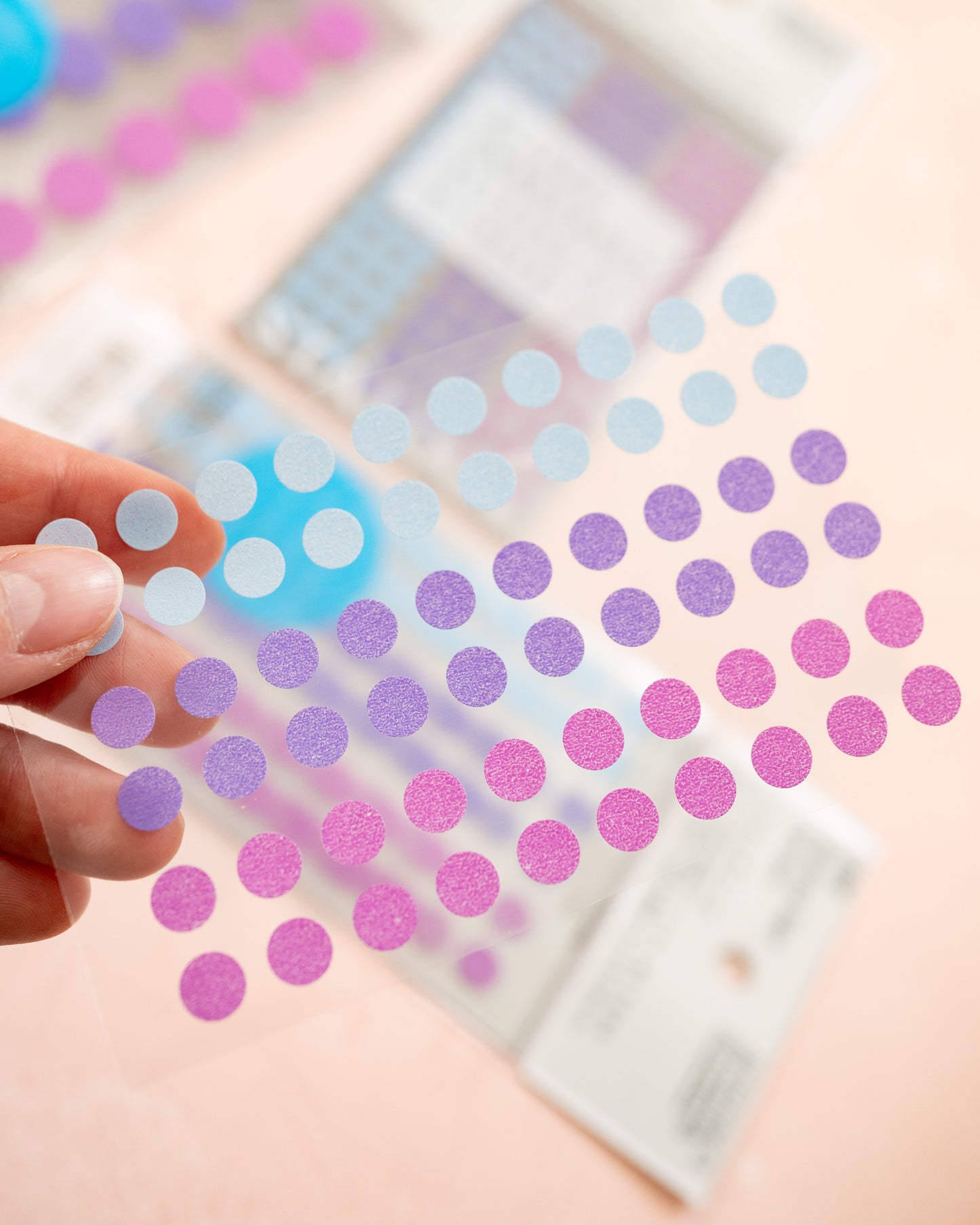 STOLOGY Circular Washi Tape Patches - Shuffle Pale (4 sizes available)