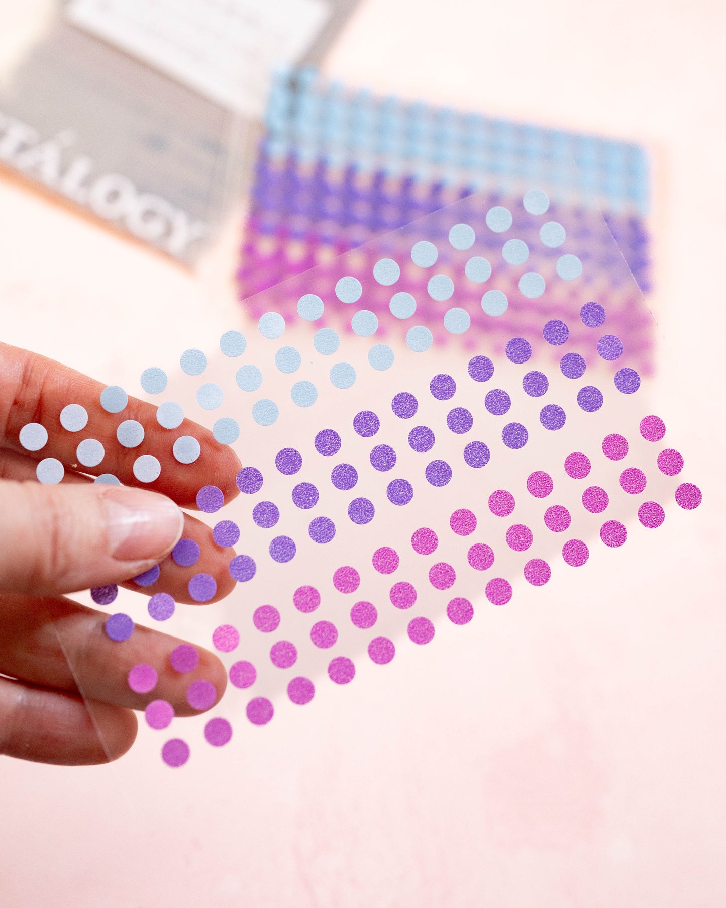 STOLOGY Circular Washi Tape Patches - Shuffle Pale (4 sizes available)