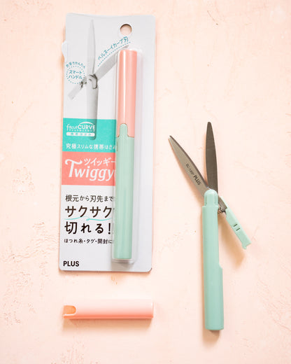 Ciseaux  de Poche Twiggy Peach Mint Plus