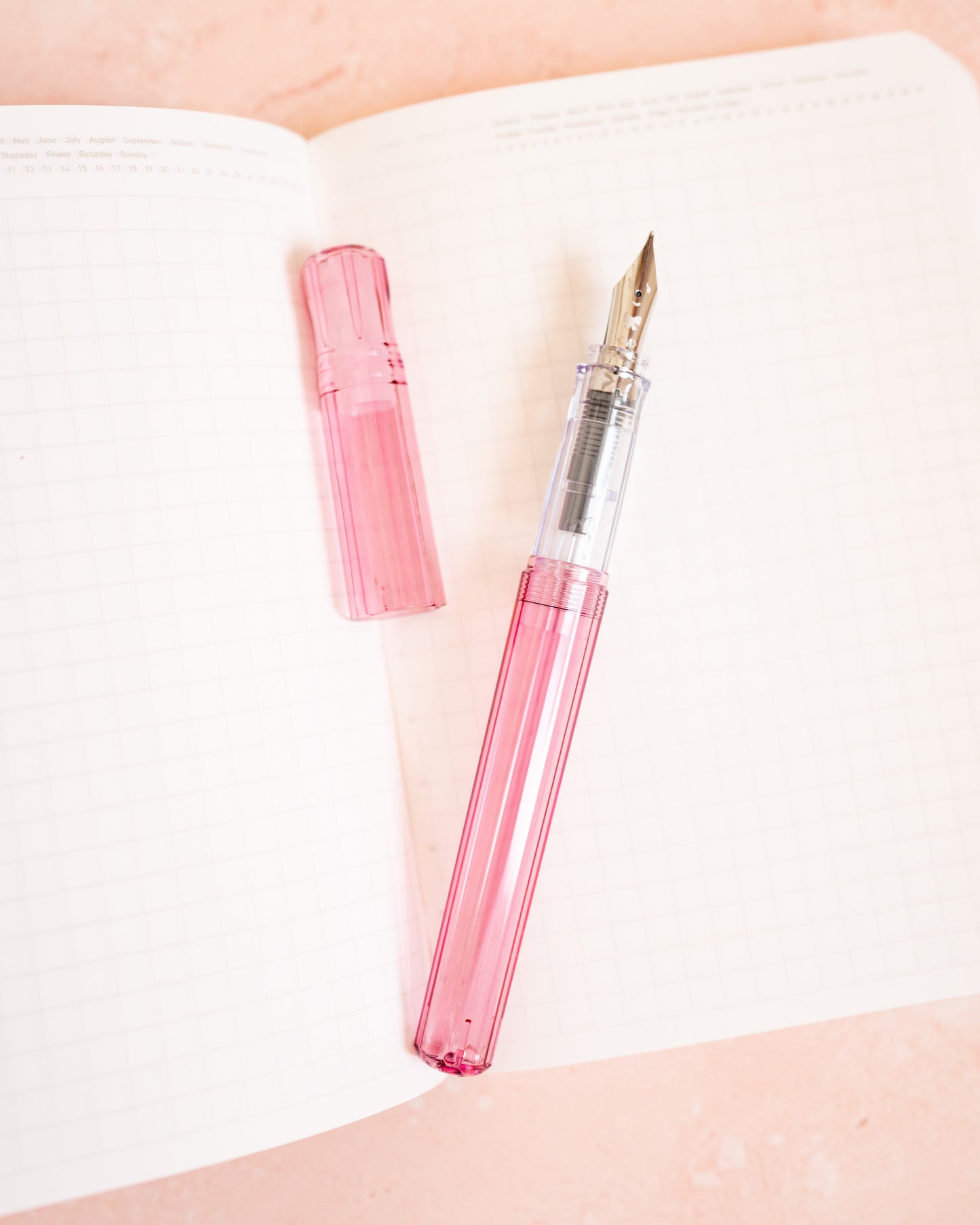 Stylo Plume Kaküno Pilot Rose Transparent Pointe Medium