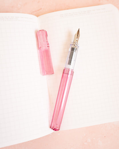 Stylo Plume Kaküno Pilot Rose Transparent Pointe Fine