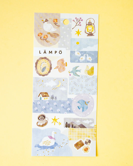 LÄmpö The Birds and the Moon Stickers