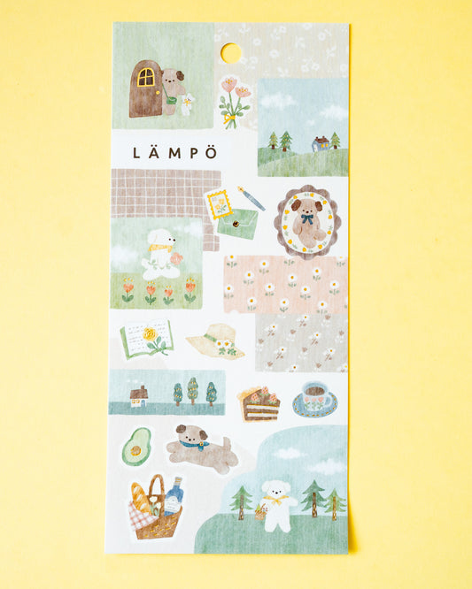LÄmpö Dogs in the Afternoon Stickers