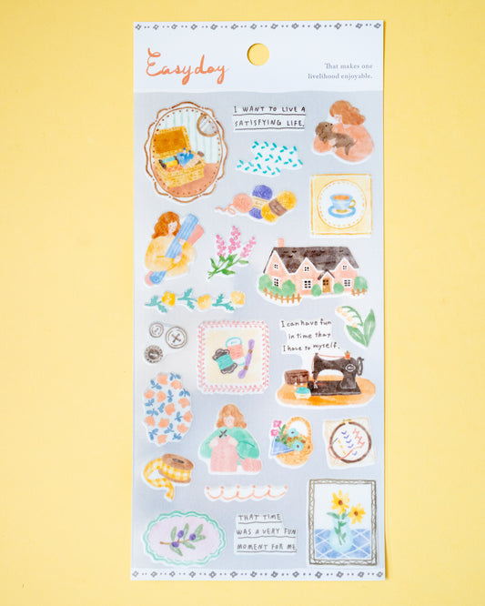 Stickers Sewing Easy Day Mind Wave