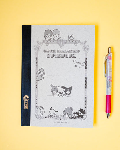 Tsubame Note x Hello Kitty and Sanrio Characters A5 Notebook