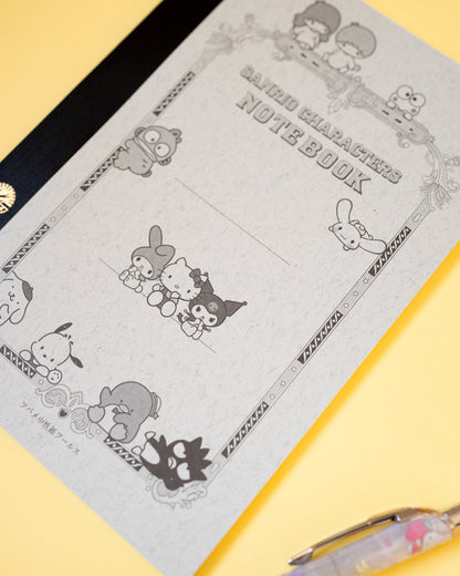 Tsubame Note x Hello Kitty and Sanrio Characters A5 Notebook