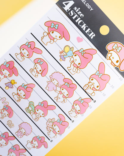 Stickers My Melody 4 tailles