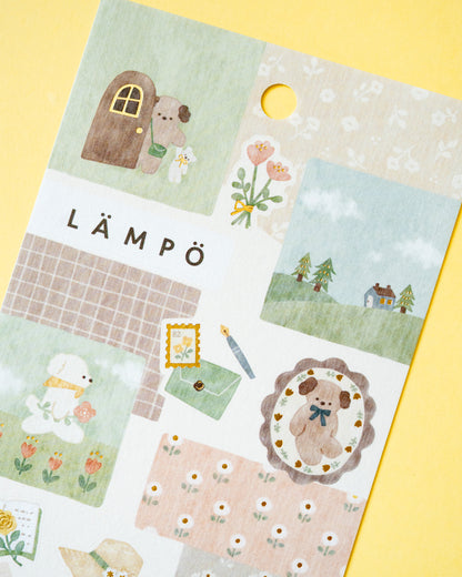 LÄmpö Dogs in the Afternoon Stickers