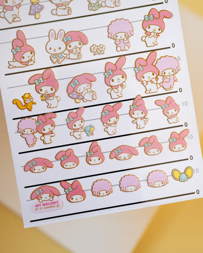 Stickers My Melody 4 tailles