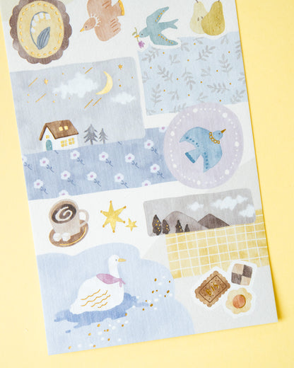 Stickers LÄmpö  Les Oiseaux et la Lune