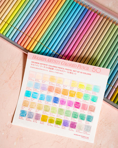 Holbein Pastel Colored Pencils (Copy) Set of 50