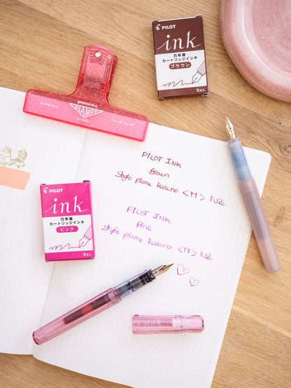 Pink ink cartridges – 5 cartridge pack – Pilot