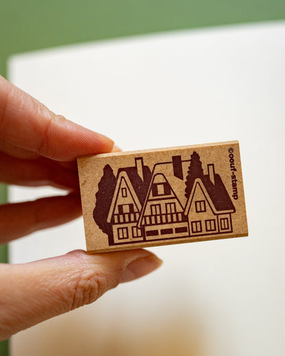 Tampons Noël et Hiver (motif au choix)  Kodomo no Kao x Oeuf-stamp et Hankodori