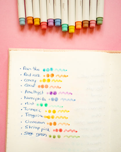 Kobaru Maru Liner 36-pack Round Tip Highlighter Pens