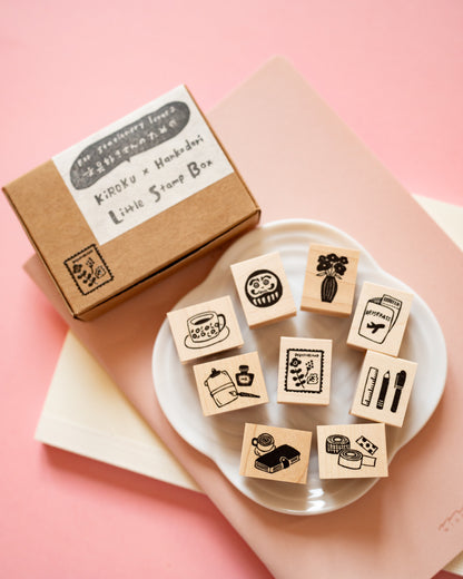 Boîte de 9 tampons Kiroku x Hankodori