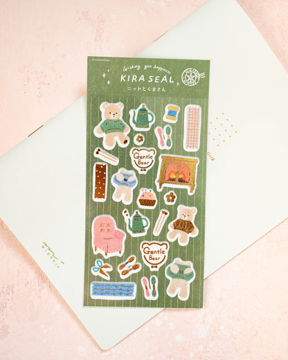 Stickers Ours et Tricot Furukawa Shiko