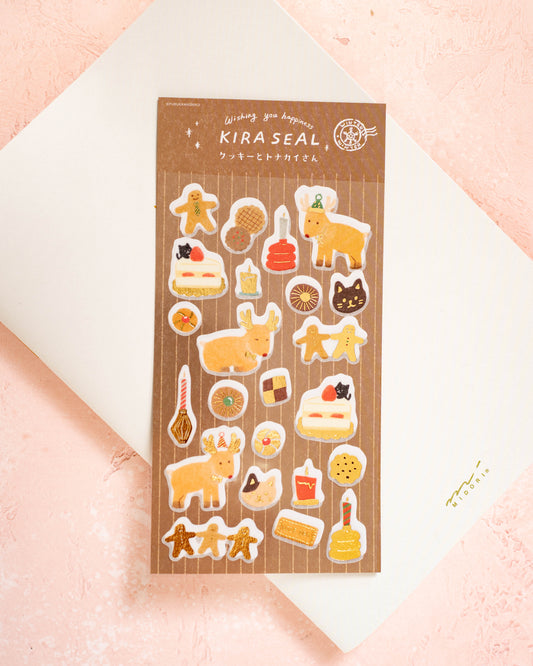 Reindeer and Cookies Stickers Furukawa Shiko