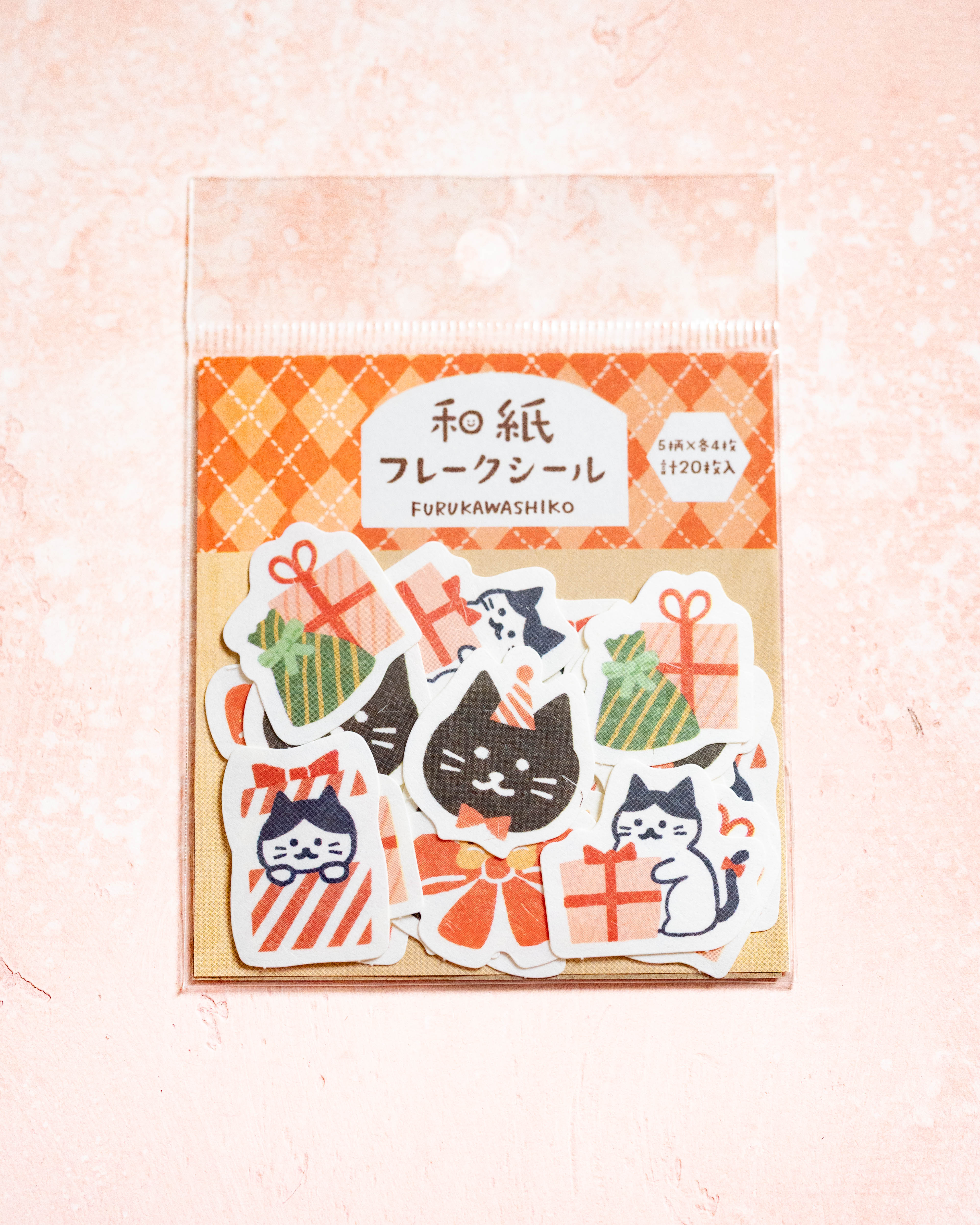 Stickers Flakes Chats et Cadeaux Furukawa Shiko – Monoe Shop