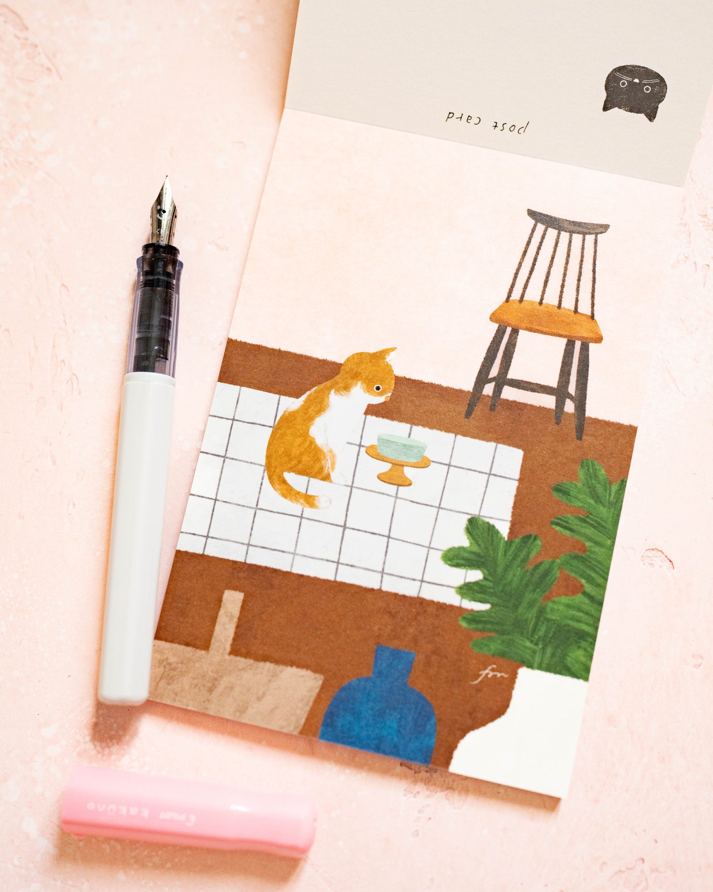 Pad of 10 Meow Cats Postcards by Mariko Fukuoka