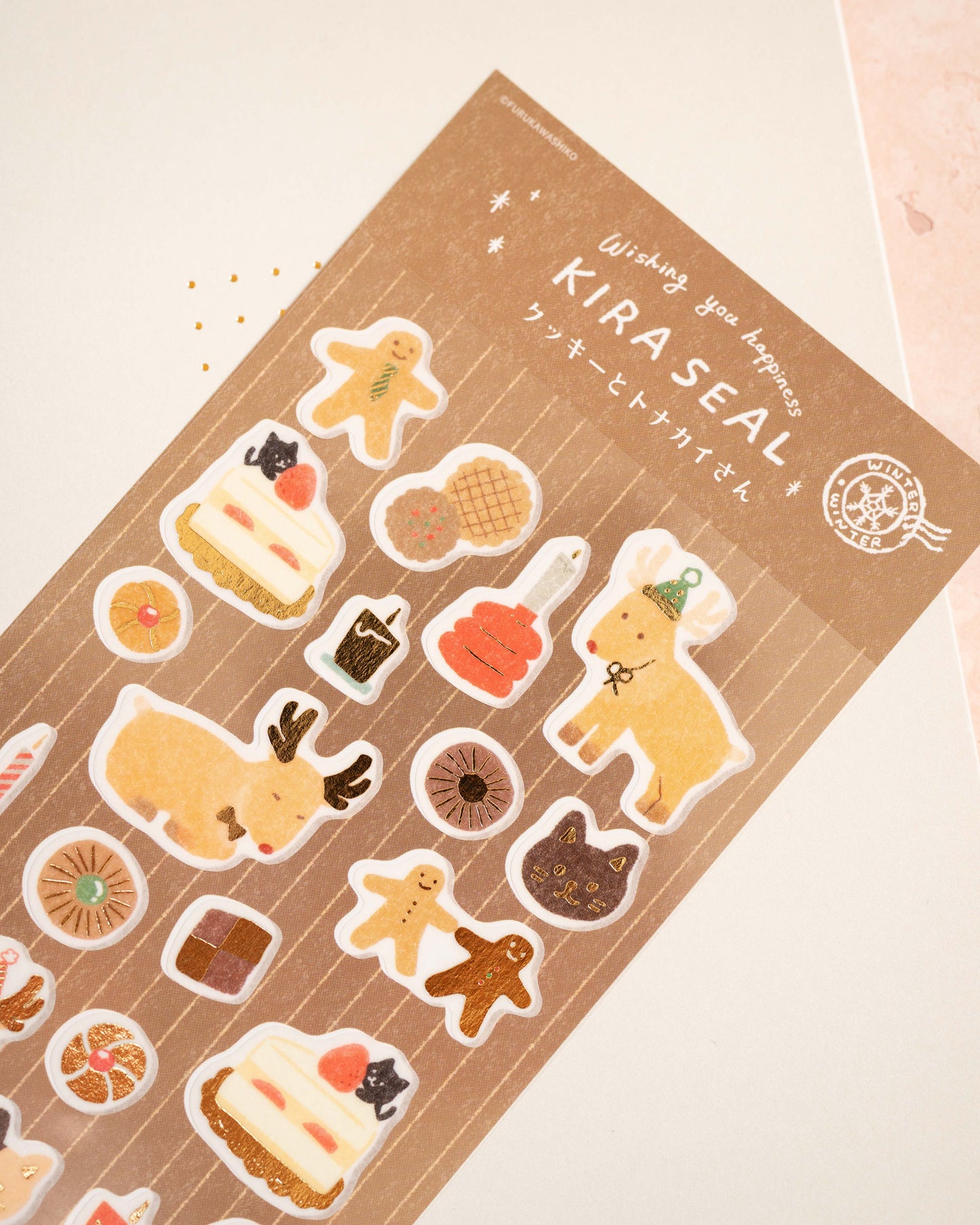 Reindeer and Cookies Stickers Furukawa Shiko