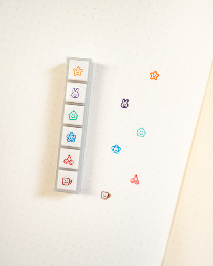 Pochitto Emojis stamps 6 moods Kodomo no Kao