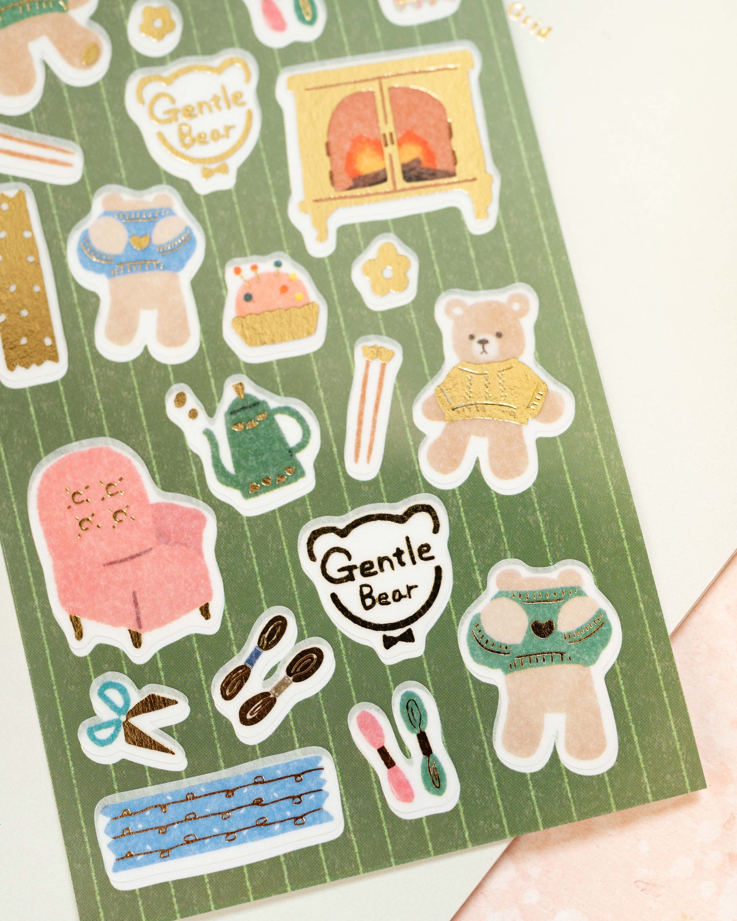 Furukawa Shiko Bear and Knitting Stickers