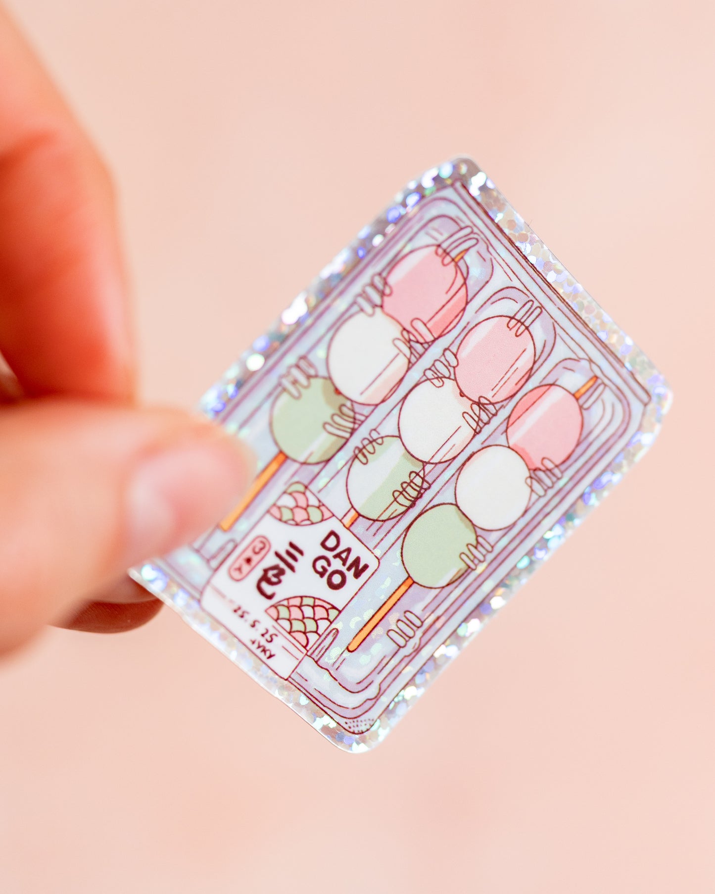 Glitter Stickers Dango Skewers Laraflo Design