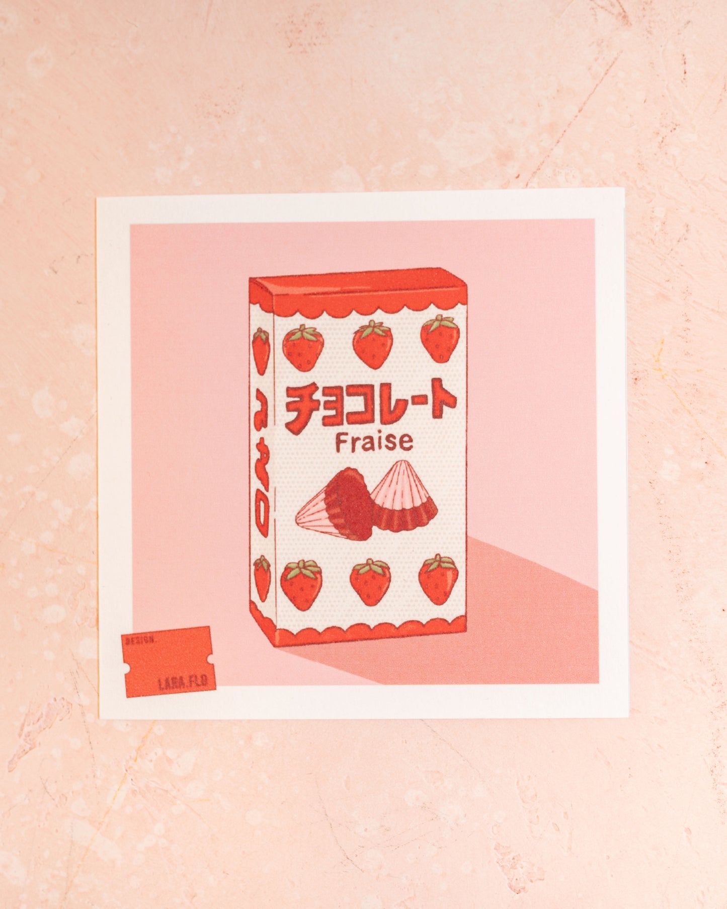 Mini Print Packaging Strawberry Chocolate Laraflo Design