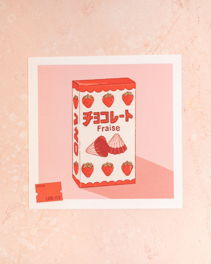 Mini Print Packaging Chocolat Fraise Laraflo Design