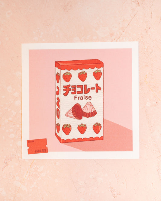 Mini Print Packaging Strawberry Chocolate Laraflo Design