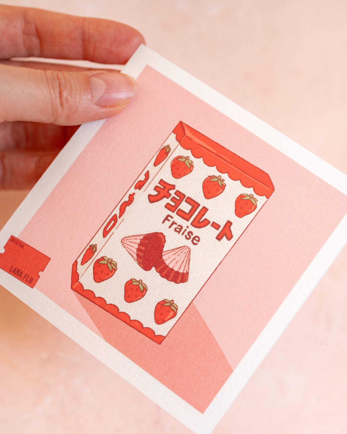 Mini Print Packaging Strawberry Chocolate Laraflo Design