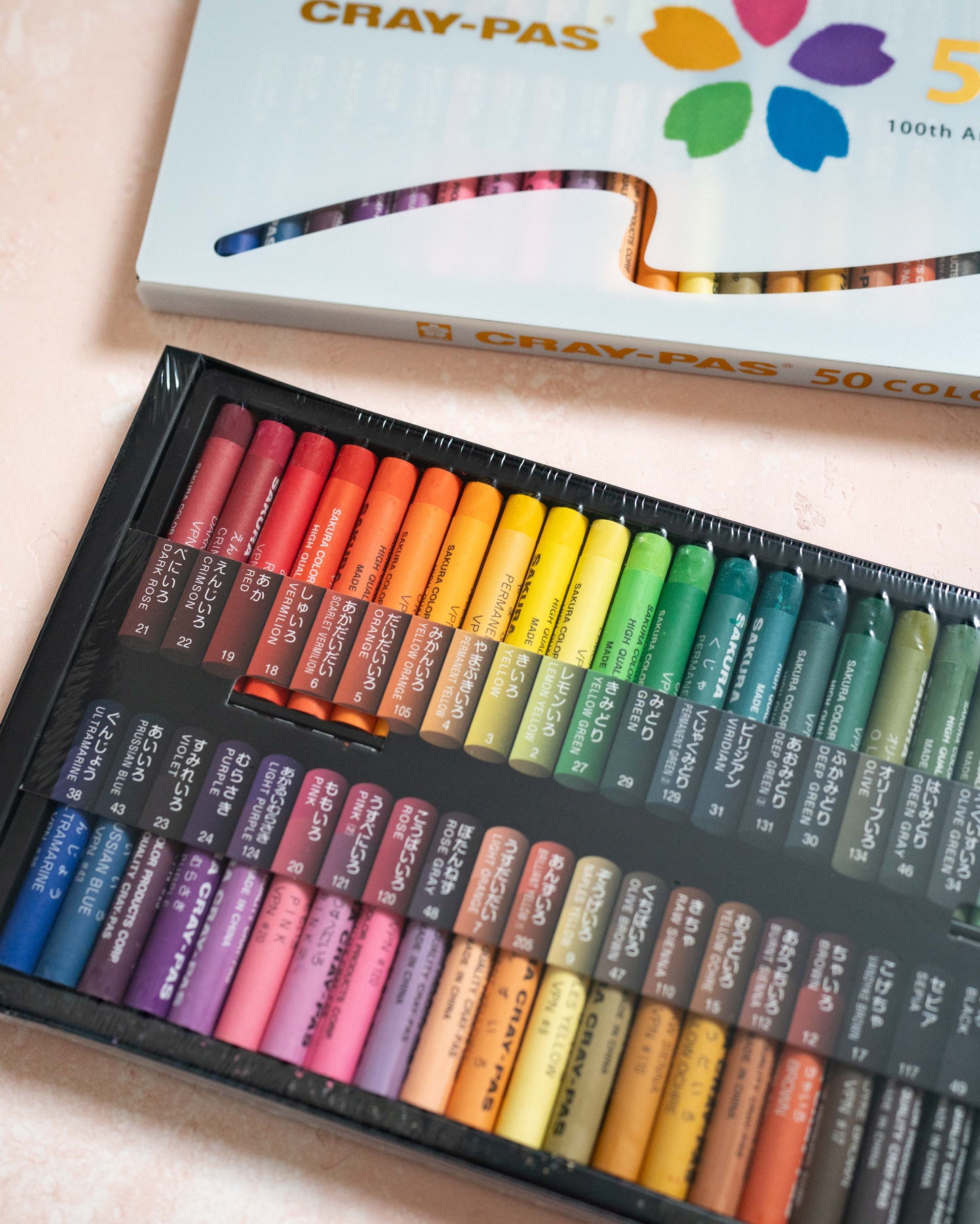 50 pastels à l’huile Sakura Cray-Pas Edition Limitée 100ème Anniversaire