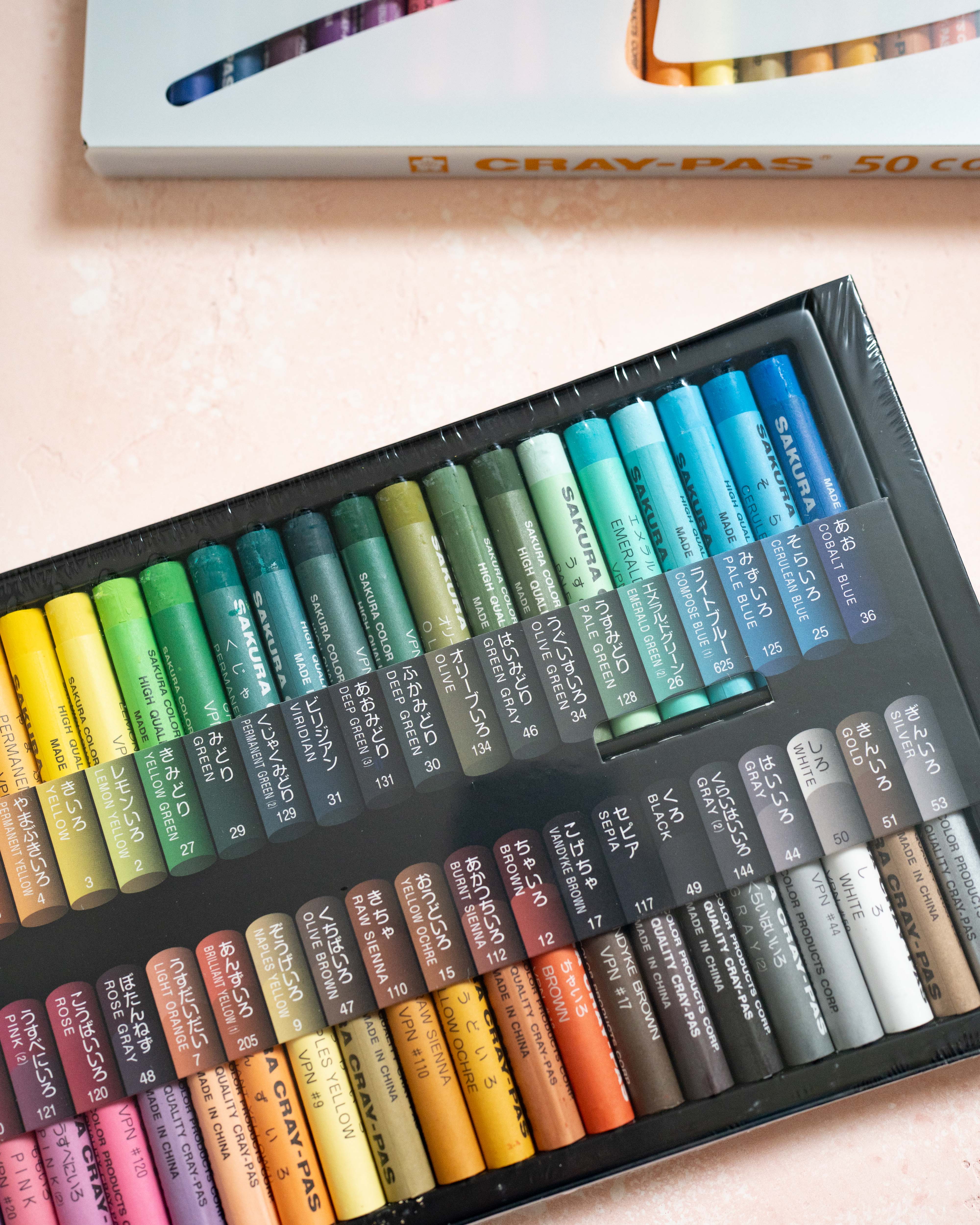 50 Sakura Cray-Pass Limited Edition 100th Anniversary Oil Pastels