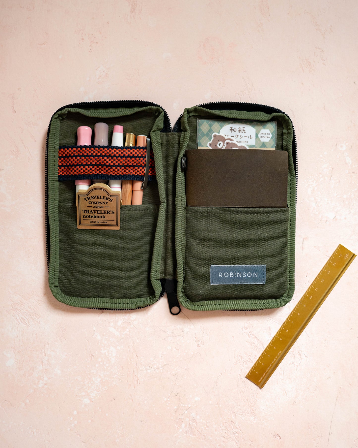 Trousse Pochette Anything x Robinson Kaki