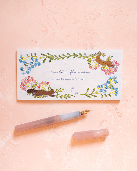 Bloc-notes With Flowers Midori Asano