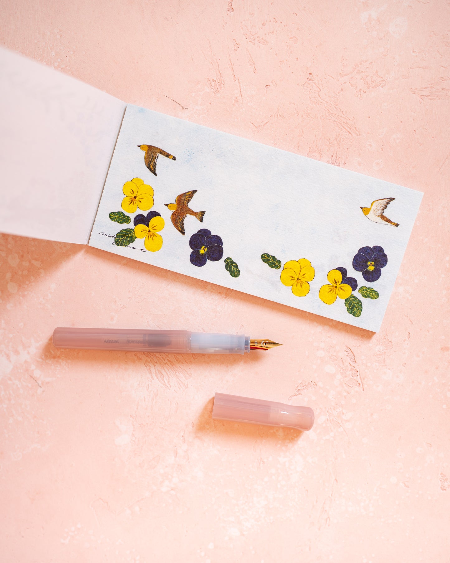 Bloc-notes With Flowers Midori Asano