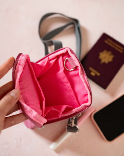 Delfonics Carrying Phone and Passport Pouch Pink