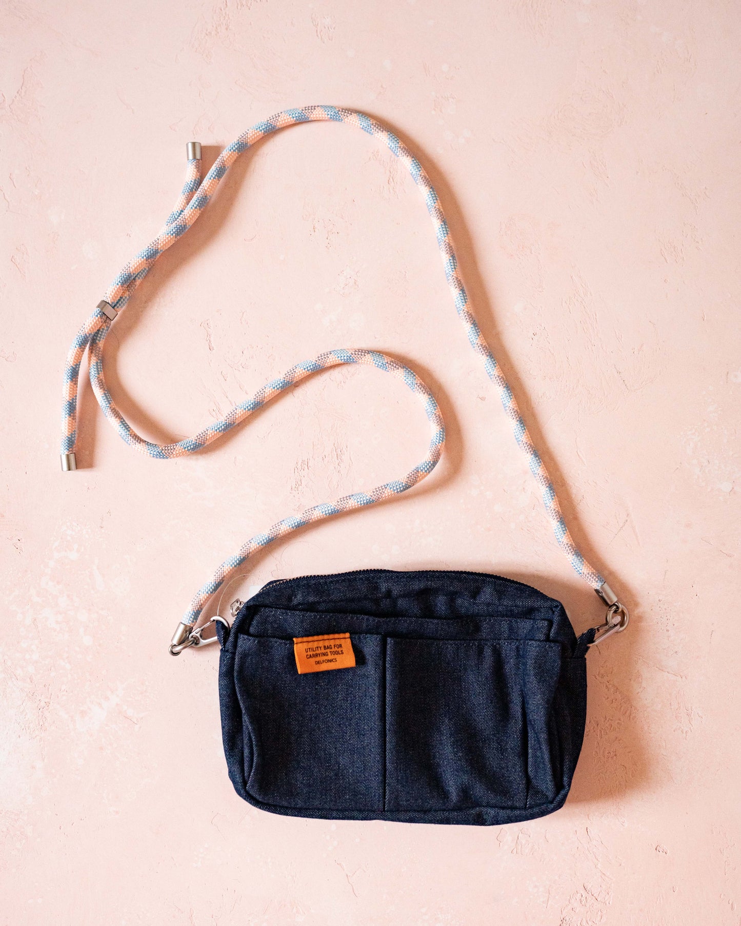 Delfonics Pouch Shoulder Strap Crossbody Light Pink