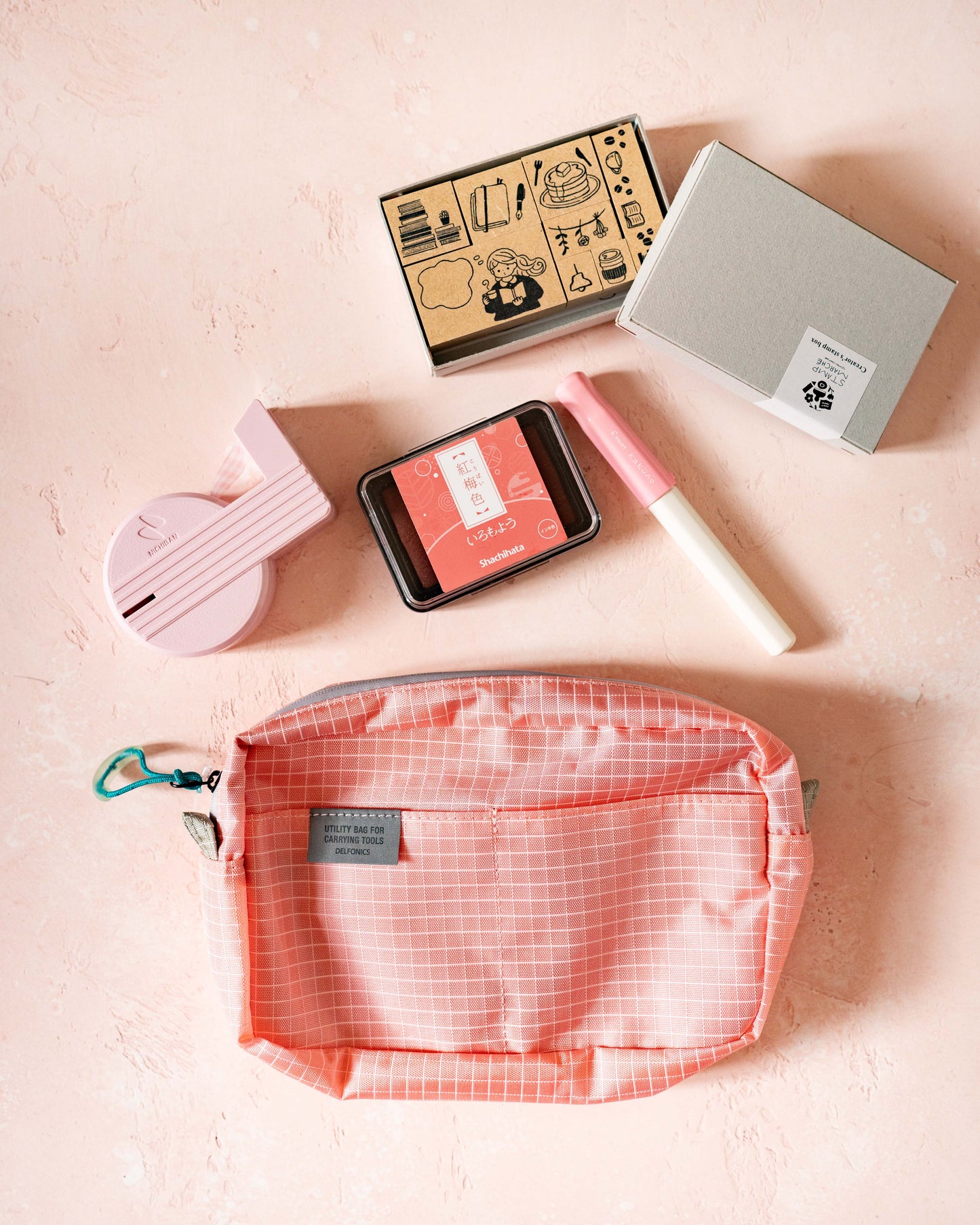 Delfonics Föhre Inner Carrying Water Repellent Light Pink - Small