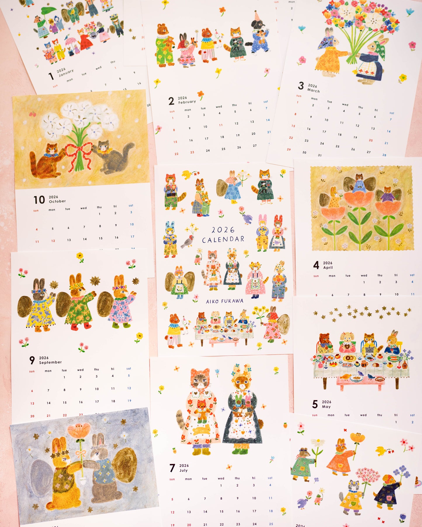2026 Calendar Aiko Fukawa