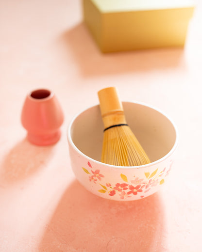 Coffret cérémonie du thé – Bol à Matcha Sakura et Accessoires