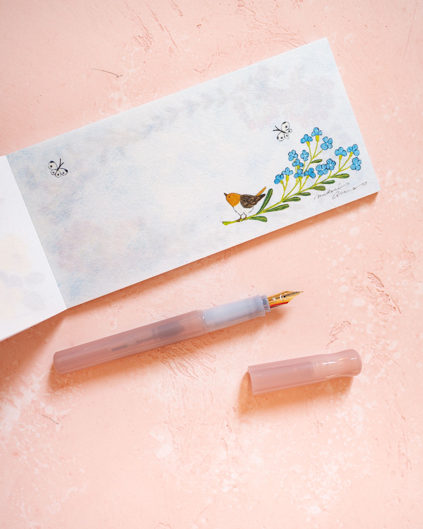 Bloc-notes With Flowers Midori Asano