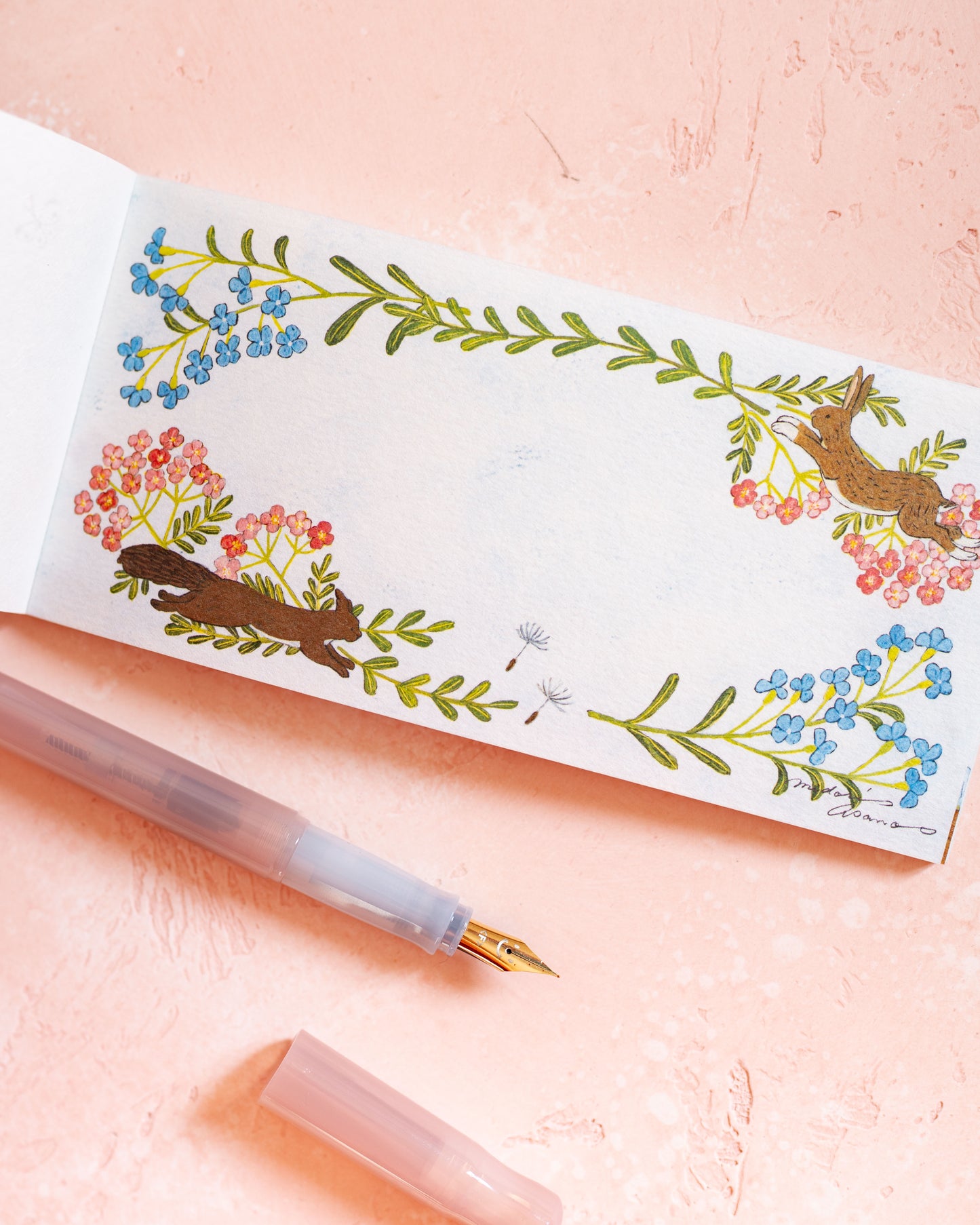 Bloc-notes With Flowers Midori Asano