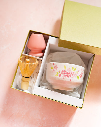 Coffret cérémonie du thé – Bol à Matcha Sakura et Accessoires