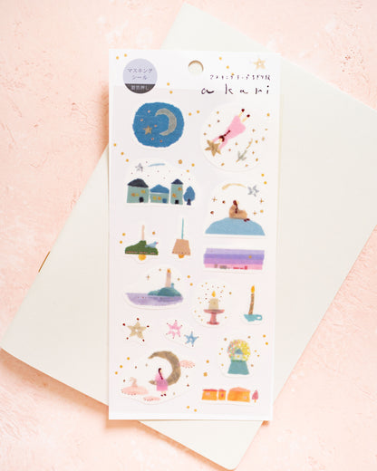 Stickers Miki Tamura Akari Silver Foil
