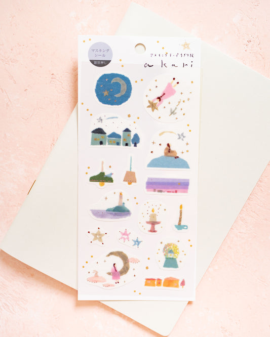 Miki Tamura Akari Silver Foil Stickers