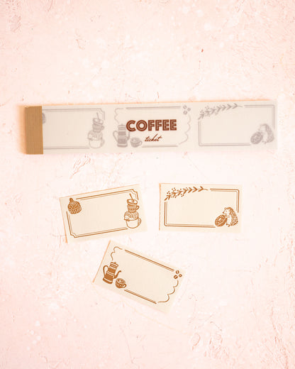 Carnet de Tickets Coffee Letterpress – merinomi