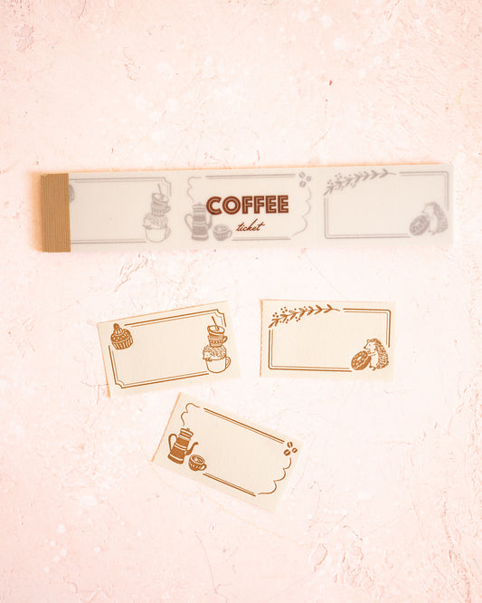 Carnet de Tickets Coffee Letterpress – merinomi