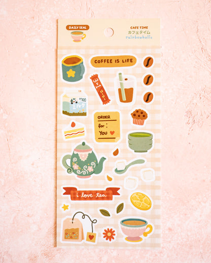 Stickers Cafe and Tea Time – Rainbowholic × Tazdaunicorn