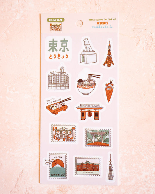 Stickers Tokyo Travel – Rainbowholic × Mandie Kuo